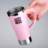 Self stirring  Cup Stainless Steel 450ml Ultra quiet Electric Automatic Blending Coffee Cup Black
