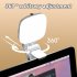 Selfie Light Camera Led Light With Built in 2000mAh Rechargeable Battery 3 Adjustable Color Modes 2500 6500k Color Temperature Fill Light For Makeup Picture D1 