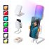 Selfie Light Camera Led Light With 3 Light Colors 24 26LM RGB Dynamic Mode 1000mAh Rechargeable Battery 230   Angle Rotation Fill Light For Makeup Picture D2Pro