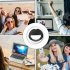 Selfie Ring Light 180   Rotatable Flexible 40LED Selfie Fill Light With Retaining Clip On For Makeup Live Stream pink