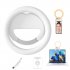Selfie Ring Light 180   Rotatable Flexible 40LED Selfie Fill Light With Retaining Clip On For Makeup Live Stream pink