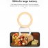 Selfie Ring Light 180   Rotatable Flexible 40LED Selfie Fill Light With Retaining Clip On For Makeup Live Stream pink