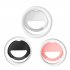 Selfie Ring Light 180   Rotatable Flexible 40LED Selfie Fill Light With Retaining Clip On For Makeup Live Stream pink