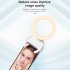Selfie Ring Light 180   Rotatable Flexible 40LED Selfie Fill Light With Retaining Clip On For Makeup Live Stream pink