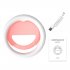Selfie Ring Light 180   Rotatable Flexible 40LED Selfie Fill Light With Retaining Clip On For Makeup Live Stream pink