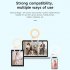 Selfie Ring Light 180   Rotatable Flexible 40LED Selfie Fill Light With Retaining Clip On For Makeup Live Stream pink