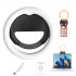 Selfie Ring Light 180   Rotatable Flexible 40LED Selfie Fill Light With Retaining Clip On For Makeup Live Stream pink