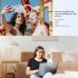 Selfie Ring Light 180   Rotatable Flexible 40LED Selfie Fill Light With Retaining Clip On For Makeup Live Stream pink