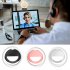Selfie Ring Light 180   Rotatable Flexible 40LED Selfie Fill Light With Retaining Clip On For Makeup Live Stream pink