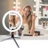 Selfie Ring Light LED Circle Light USB LED Desktop Lamp with Stand Dimmable LED Fill Light for Live Stream Photograph Desktop stand   16cm fill light