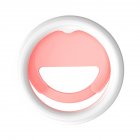 Selfie Ring Light Outdoor Portable Rechargeable Selfie Fill Light With 3 Color Temperatures And 5 Brightness Levels For Smart Phone Photography Camera Video Makes Up pink