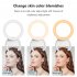 Selfie Ring Light Outdoor Portable Rechargeable Selfie Fill Light With 3 Color Temperatures And 5 Brightness Levels For Smart Phone Photography Camera Video Mak