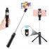Selfie Stick Tripod Stand Holder Extendable with Bluetooth Remote 360  Rotatable Phone Holder K10 with mirror