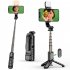 Selfie Stick Tripod Sturdy Aluminium Alloy Phone Tripod Stand Portable Lightweight Handheld Phone Tripod Stand With Fill Light Compatible For Android IOS Device