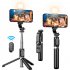 Selfie Stick Tripod Sturdy Aluminium Alloy Phone Tripod Stand Portable Lightweight Handheld Phone Tripod Stand With Fill Light Compatible For Android IOS Device