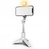 Selfie Stick Tripod Extendable Phones Selfie Extension Rod Portable Lightweight Phone Tripod Stand With Fill Light 360 Degree Rotation For Face Time Zoom Meetin