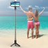 Selfie Stick Tripod Extendable Phones Selfie Extension Rod Portable Lightweight Phone Tripod Stand With Fill Light 360 Degree Rotation For Face Time Zoom Meetin