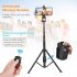 Selfie Stick Tripod Extendable Camera Tripod for Cellphone Wireless Remote for Apple   Android iPhone 8 X Plus Samsung Galaxy S9 Note8 black