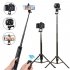 Selfie Stick Tripod Extendable Camera Tripod for Cellphone Wireless Remote for Apple   Android iPhone 8 X Plus Samsung Galaxy S9 Note8 black