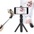 Selfie Stick with Tripod and Phone Holder Remote Controller Set for Smartphones white
