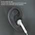 Semi in ear Wired Headset Type c Interface Copper Ring Speaker With Microphone Compatible For Huawei White