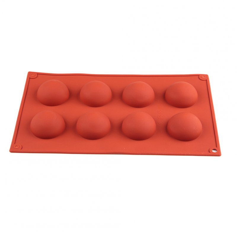 Semicircular Mousse Silicone Cake Mold Baking  Accessories Household Kitchen Tool 8 semicircle