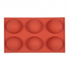 Semicircular Mousse Silicone Cake Mold Baking  Accessories Household Kitchen Tool 6 semicircle