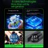 Semiconductor Mobile Phone Radiator Magnetic Game Cooler Cooling Fan For Tablet Phones Live Broadcast Bracket black