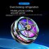 Semiconductor Mobile Phone Radiator Magnetic Game Cooler Cooling Fan For Tablet Phones Live Broadcast Bracket black