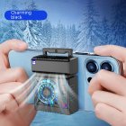 Semiconductor Mobile Phone Radiator Air Conditioner Heat Sink Large area Gaming Cooling Fan Cooler Accessories black