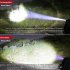 Sensor Led Headlamp Zoomable Usb Charging Fishing Lamp Head mounted Flashlight Torch Black