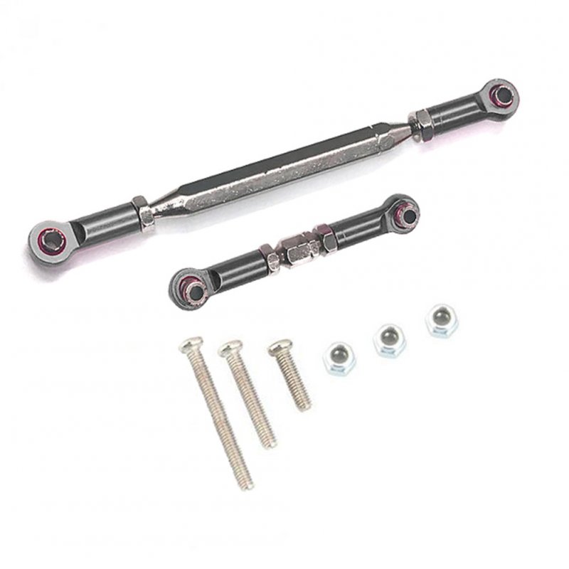 Servo Link Pull Rod Metal Adjustable Steering Linkage Turnbuckle for D90 MN-90 MN-99 MN-91 FJ-45 1/12 RC Car Rock Crawler Titanium