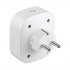 Set of two Smart WiFi Plugs with Type F sockets and let you remotely control your electronics via iOS or Android smartphone app  