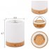 Seven Color Wood Grain Charging Night Lamp Bedside Light Table Lamps Touch Pat Ambience Lighting Cylindrical