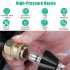 Sewer Cleaning Nozzle With Front Nozzle And 6 Rear Nozzles Stainless Steel Pressure Sewer Cleaning Pipe Drain Jetter Nozzle For Most Water Pipe Blockages 1 4   