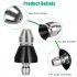 Sewer Cleaning Nozzle With Front Nozzle And 6 Rear Nozzles Stainless Steel Pressure Sewer Cleaning Pipe Drain Jetter Nozzle For Most Water Pipe Blockages 1 4   
