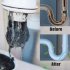 Sewer Cleaning Nozzle With Front Nozzle And 6 Rear Nozzles Stainless Steel Pressure Sewer Cleaning Pipe Drain Jetter Nozzle For Most Water Pipe Blockages 1 4   