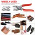 Sewing Button Hollow Piercing Ring Press Studs Earrings Snap Fastener Pliers Tool Set 100 Sewing Button  Pliers