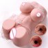 Sex Doll Male Masturbator Bust Doll Masturbation Device with 5 Suction 5 Vibration Modes Adult Sex Toys