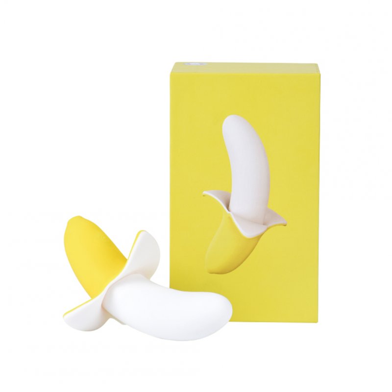 Wholesale Sex Toys Realistic Yellow Banana G Spot Vibrator Woman Clitoris Massager Medical Silicone Dildo Vibrators banana From China picture image