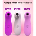 Sex Toys Sucking Vibrator Mini Clitoral Stimulator Female G Spot 10 Vibration Modes Waterproof Nipple Vibrators for Woman  white
