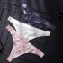 Sexy Women Lace Thong G String Underwear Lingerie Seamless Panty Women Intimates Hollow Out Briefs Flesh L