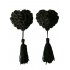 Sexy Women Tassel Nipple Cover Pads Chest Paste Sexy Lingerie Breast Petals Stickers Bra Accessaries black