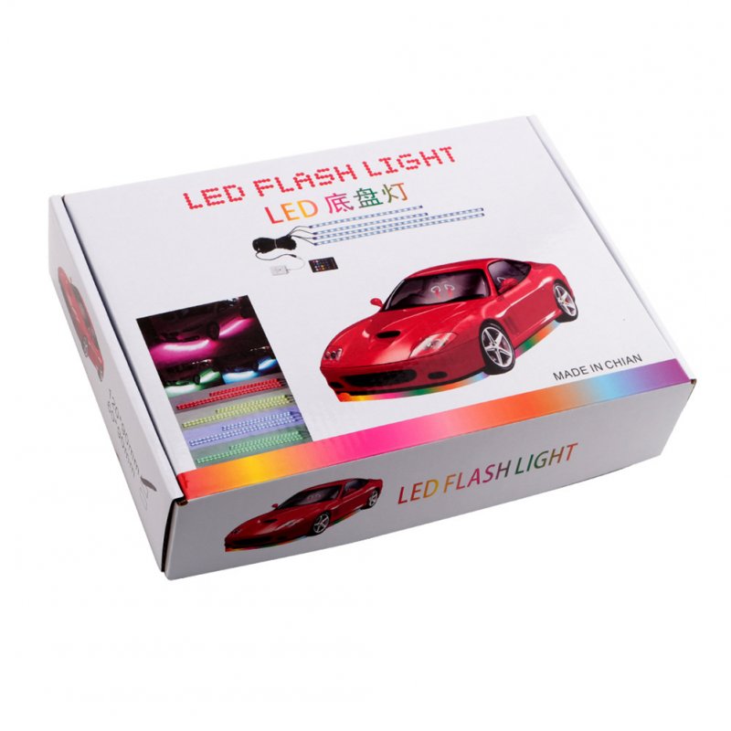 Bright Auto LED Strip Neon Car Bottom Lights Music Active Sound System Light 