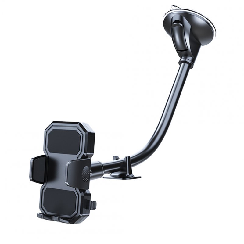 Windshield Car Phone Mount Holder Flexible Hose Extension Dashboard Suction Cup Bracket 