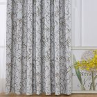 Shading Window Curtain with Branch Pattern for Bedroom Balcony Decoration As shown_2 * 2.7 meters high