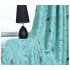 Shading Window Curtain with Bird Tree Pattern for Home Bedroom Balcony Decor blue 1   2 5m high punch