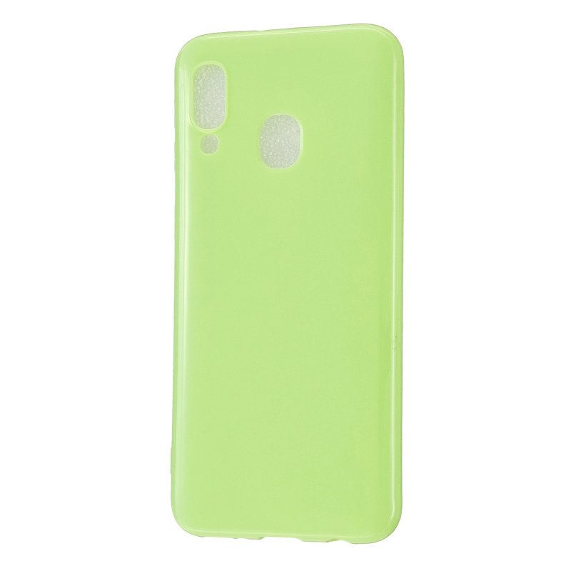 For Samsung A20E/A40/A70 Cellphone Cover Soft TPU Phone Case Simple Profile Scratch Resistant Full Body Protection Shell Fluorescent green