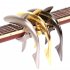 Shark Guitar Capo Zinc Alloy for Acoustic Electric Guitarra Bass  Gold