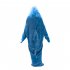 Shark Sleeping Bag Flannel Shark Wearable Blanket Cute Animal Tail Hoodie Home Office Multi use Nap For Children Adult XXL